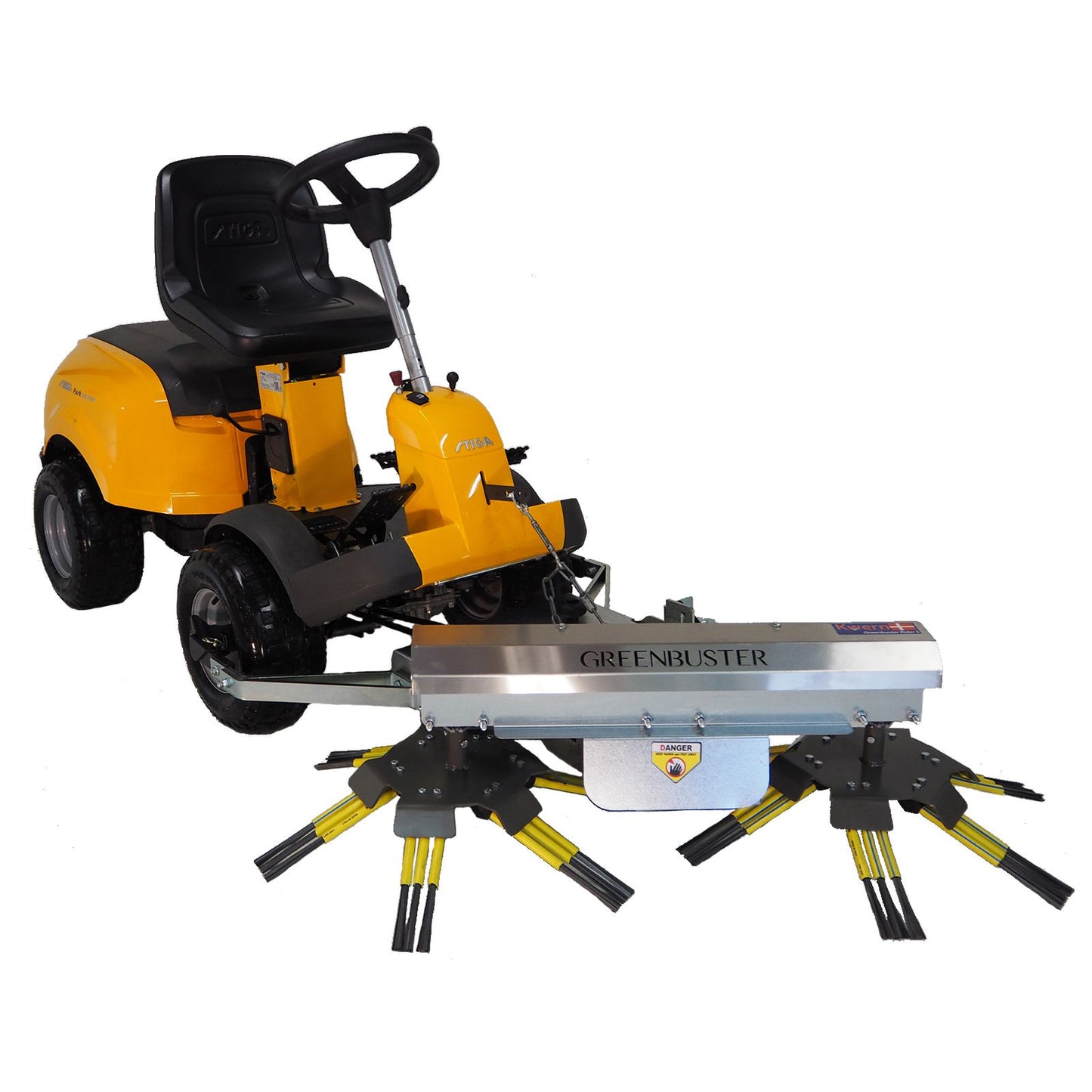 Kwern Standard Ersatzbürsten 300 mm – 12 Einzelbürsten für Greenbuster Rider S und Rider H
